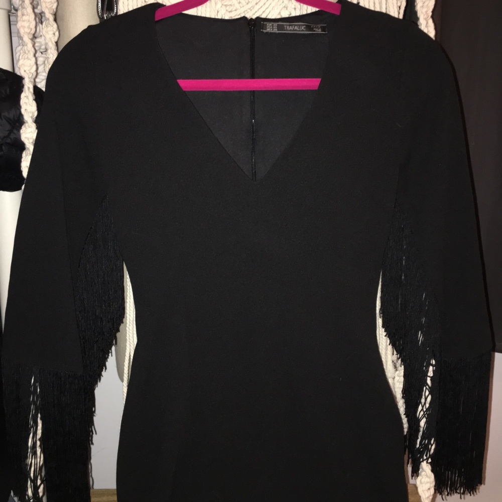 Zara fringe dress